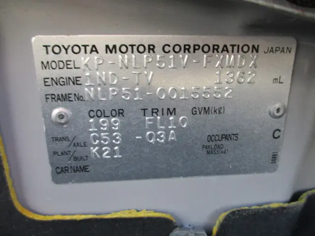 トヨタ サクシードバン KP-NLP51V(2WD)の写真34