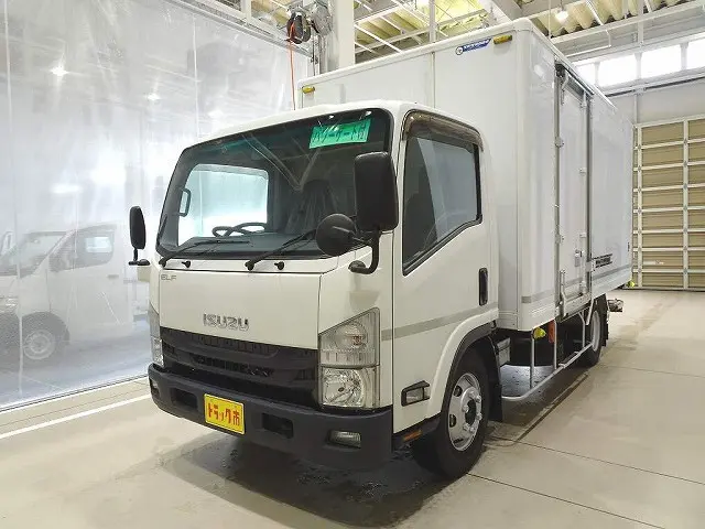 お問合せ管理No.F188　H28 エルフ 3.95t 高床 ワイドロング 保冷バン 格納ゲート付|いすゞ エルフ TPG-NPR85YN(2WD)の写真1