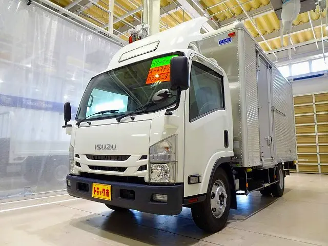 お問合せ管理No.F369　H28 エルフ 4t 高床 ワイドロング アルミバン マルチゲート付|いすゞ エルフ TPG-NPR85YN(2WD)の写真1