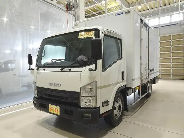 お問合せ管理No.F654　H28 エルフ 4t 高床 ワイドロング 保冷バン|いすゞ エルフ TPG-NPR85YN(2WD)の写真1