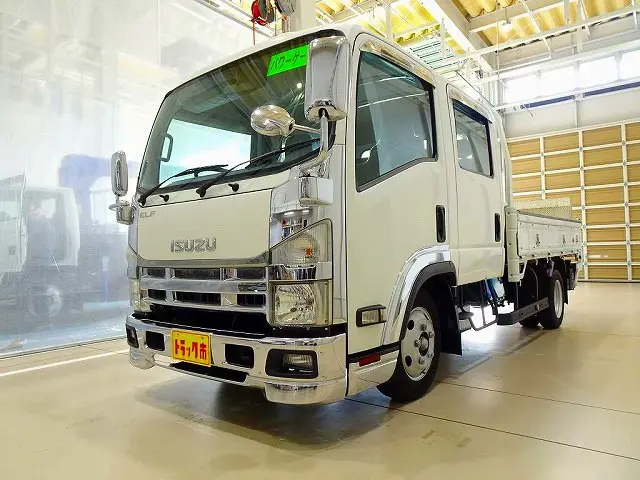 お問合せ管理No.C282　H26 エルフ 1.7t FFL 標準ロング Wキャブ/アーム式PG付 総重量5t未満|いすゞ エルフ TRG-NLR85AR(2WD)の写真1
