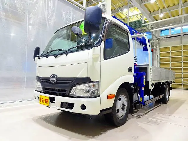 お問合せ管理No.E159　H29 デュトロ 3t FJL 標準ロング アルミブロック タダノ4段クレーン付|日野 デュトロ TKG-XZU655M(2WD)の写真1