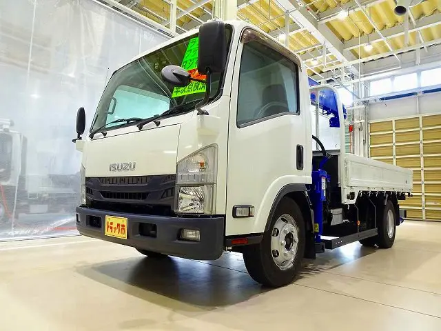 お問合せ管理No.E402　H29 エルフ 3.55t 高床 ワイドロング タダノ5段クレーン付|いすゞ エルフ TKG-NPR85YN(2WD)の写真1