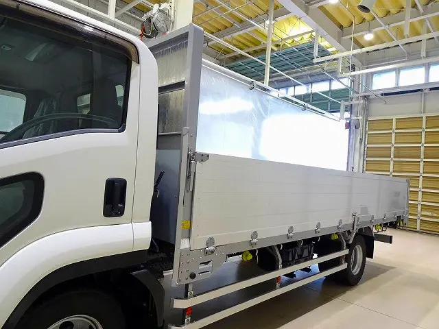 荷台内寸：575×237×69　小平産業　三方開　アルミアオリ　左右セイコーラック　リア支柱脱着可　前立て鳥居アルミ縞鋼板張り　横ねた22本|いすゞ フォワード TKG-FRR90S2(2WD)の写真23