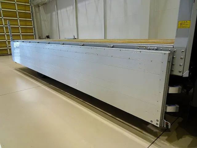 荷台内寸：575×237×69　小平産業　三方開　アルミアオリ　左右セイコーラック　リア支柱脱着可　前立て鳥居アルミ縞鋼板張り　横ねた22本|いすゞ フォワード TKG-FRR90S2(2WD)の写真26