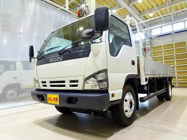 お問合せ管理No.A159　H19 エルフ 4.7t 高床 ワイド超ロング アルミブロック 平ボデー|いすゞ エルフ PA-NPR81N(2WD)の写真1