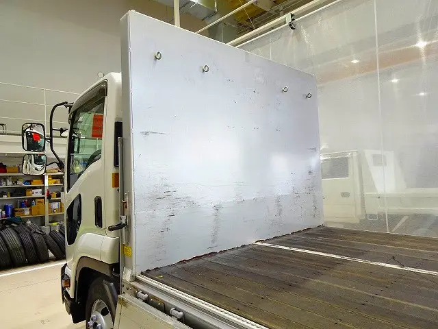 荷台内寸:530×216×47 小平産業 三方開 アルミアオリ 左右セイコーラック 左右リア支柱脱着可 横ねた15本 前立て鳥居鉄板張り/丸フック4個 左右床端ラッシングレールフック付|いすゞ フォワード 2RG-FRR90T2(2WD)の写真29