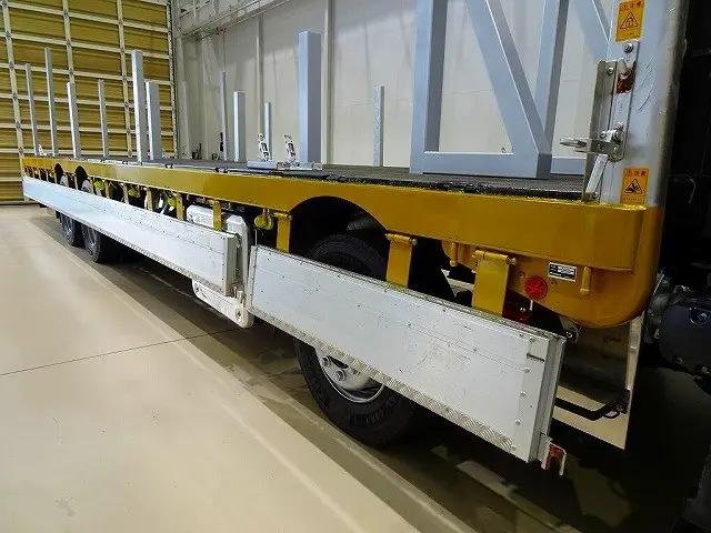 荷台内寸：960×243×28　五方開　左右中間/リアアオリ支柱脱着可　左右床フック13対/中央埋め込みフック12個|いすゞ ギガ 2PG-CYJ77C(8x4)の写真30