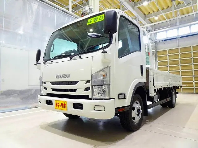 お問合せ管理No.A666　R2 エルフ 2t 4WD FFL ワイドロング 平ボデー|いすゞ エルフ 2PG-NPS88AR(4WD)の写真1