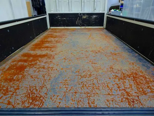 荷台内寸：312×161×38　三方開　床鉄板張り　アオリ三方上部プロテクター付|いすゞ エルフ TKG-NJR85A(2WD)の写真17