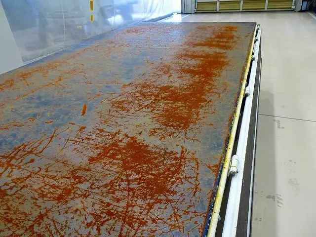 荷台内寸：312×161×38　三方開　床鉄板張り　アオリ三方上部プロテクター付|いすゞ エルフ TKG-NJR85A(2WD)の写真25