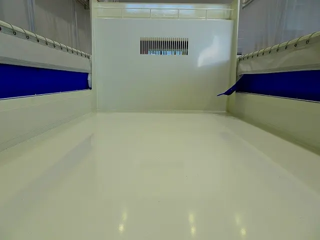 荷台内寸：340×205×32　新明和/DR4-0003SY　自動シート付(50cm)　リアアオリピン差し加工　リアダム加工　左右プロテクター延長加工/左右はしご付|日野 レンジャー 2PG-FD2ABA(2WD)の写真24