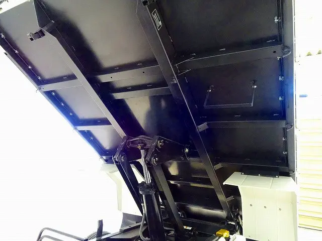 荷台内寸：340×205×32　新明和/DR4-0003SY　自動シート付(50cm)　リアアオリピン差し加工　リアダム加工　左右プロテクター延長加工/左右はしご付|日野 レンジャー 2PG-FD2ABA(2WD)の写真34