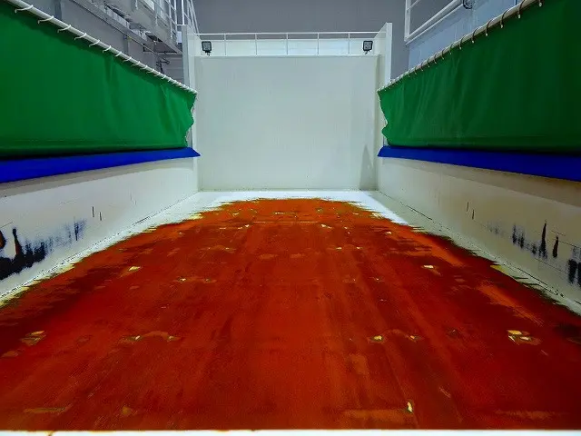 荷台内寸：510×220×51　新明和/DD10-761　床厚み9mm　自動シート付(65cm)　前立てプロテクター左右はしご/作業灯2個|日野 プロフィア 2DG-FS1AGE(6x4)の写真26