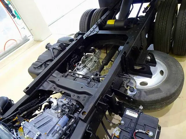 荷台内寸:305×159×37 新明和/DR2-0110SY 三方開 前立てプロテクターアングル補強加工|いすゞ エルフ TKG-NKR85AN(2WD)の写真28