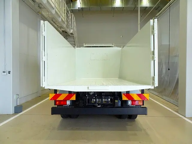 荷台内寸:340×204×130 新明和/DR4-0003SY 深ダンプ 土砂禁 リア観音扉 前立てプロテクター左はしご付|いすゞ フォワード 2RG-FRR90S4(2WD)の写真23