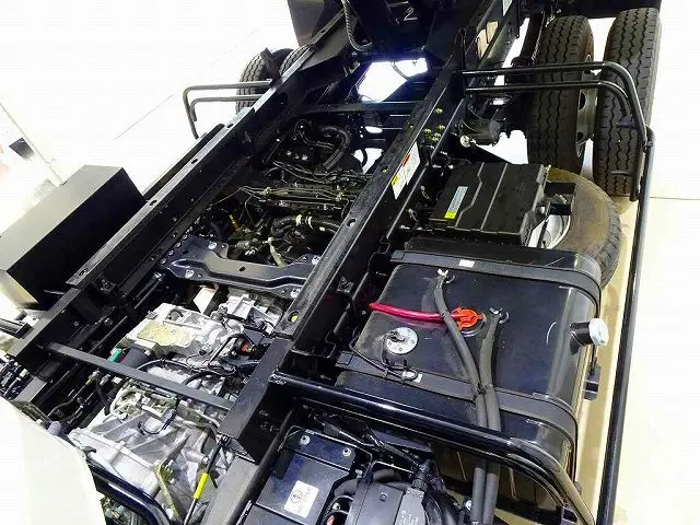 荷台内寸:340×204×130 新明和/DR4-0003SY 深ダンプ 土砂禁 リア観音扉 前立てプロテクター左はしご付|いすゞ フォワード 2RG-FRR90S4(2WD)の写真35