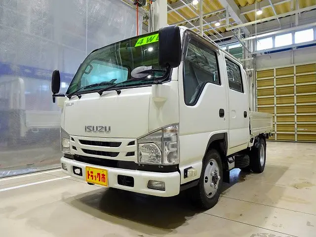 お問合せ管理No.C144　H30 エルフ 2t 4WD(切替式) FFL 標準 Wキャブ 総重量5t未満|いすゞ エルフ TRG-NJS85A(4WD)の写真1