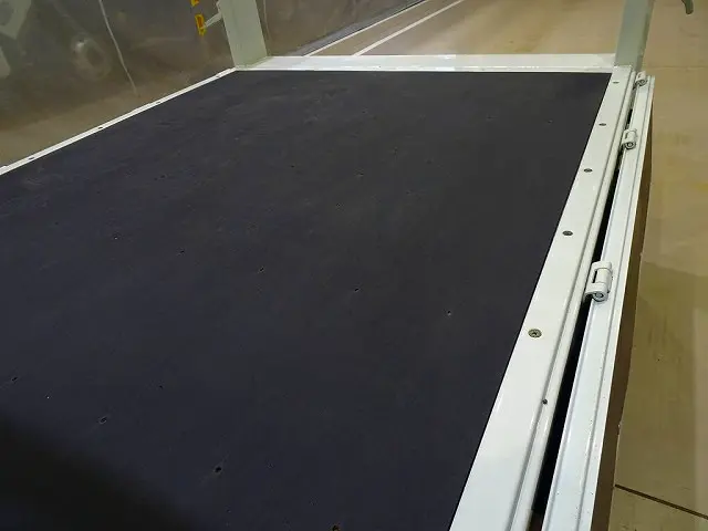 荷台内寸:209×161×38 三方開 垂直パワーゲート 600kg 極東開発/V601C-4MKT2 長:87cm/有効長:74cm 幅:157cm 左右リア支柱PGスイッチ|三菱 キャンター 2RG-FBA20(2WD)の写真33