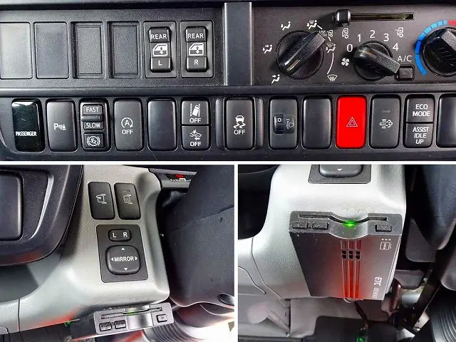 AC　PS　PW(フロント/リア)　SRS　ABS　集中ドアロック　左右電格ミラー/ヒーター/電動角度調整　社外ナビ/バックカメラ連動/フルセグ/CD　ETC　バックモニター　ドライブレコーダー|トヨタ ダイナ 2RG-XZU655(2WD)の写真11