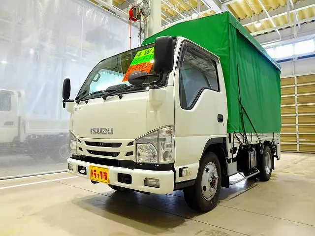 お問合せ管理No.D598　R2 エルフ 1.55t 4WD(切替式) FFL Wタイヤ 幌/垂直PG付|いすゞ エルフ 2RG-NHS88A(4WD)の写真1