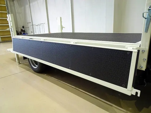 荷台内寸:306×161×38 三方開 垂直PG/600kg付 極東開発/V601B-1MKT1 長:86cm/有効長:74cm 幅:157cm 左リア支柱PGスイッチ|トヨタ ダイナ 2DG-GDY281(4WD)の写真23