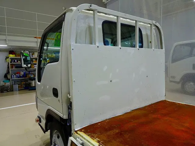 荷台内寸:307×162×38 三方開 床/前立て鳥居鉄板張り 垂直PG/600kg 長:100cm/有効長:87cm 幅:158cm 左リア支柱PG上下スイッチ 左シャシリアPGスイッチコード|いすゞ エルフ TPG-NKS85A(4WD)の写真22