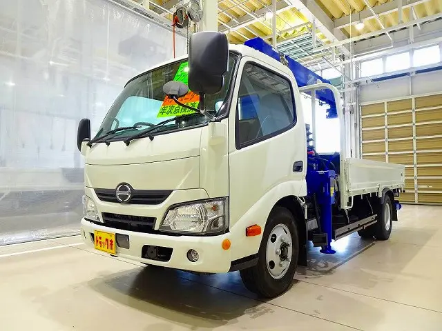 お問合せ管理No.E125　H30 デュトロ 3t 高床 標準ロング タダノ5段クレーン付|日野 デュトロ TKG-XZU655M(2WD)の写真1