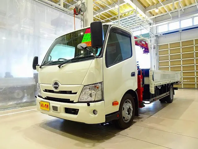 お問合せ管理No.E209　R6 デュトロ 3.5t FJL ワイド超ロング ユニック4段クレーン付 未使用車|日野 デュトロ 2KG-XZU720M(2WD)の写真1