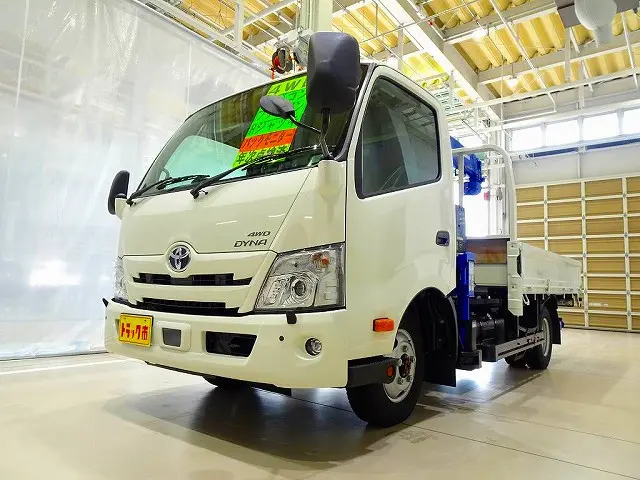 お問合せ管理No.E527　R3 ダイナ 2.7t 4WD(切替式) 高床 ワイドロング タダノ4段クレーン付|トヨタ ダイナ 2KG-XZU775(4WD)の写真1