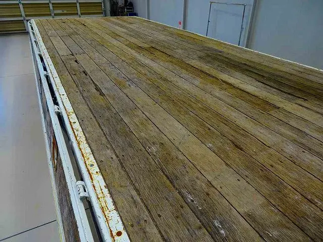 荷台内寸：540×214×40　三方開　左右セイコーラック　ロープ穴左右4対/前後2対　アオリ三方上部L型アングル補強　横ねた17本　ユニック4段 2.9t吊りクレーン付|日野 レンジャー TKG-FC9JKAP(2WD)の写真27