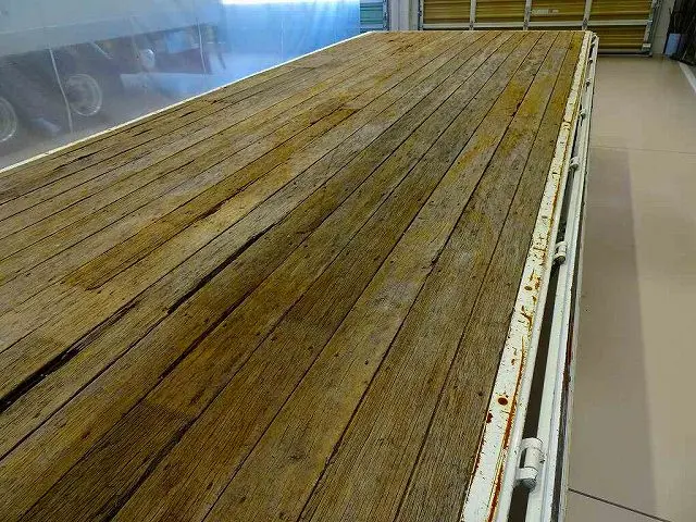 荷台内寸：540×214×40　三方開　左右セイコーラック　ロープ穴左右4対/前後2対　アオリ三方上部L型アングル補強　横ねた17本　ユニック4段 2.9t吊りクレーン付|日野 レンジャー TKG-FC9JKAP(2WD)の写真29