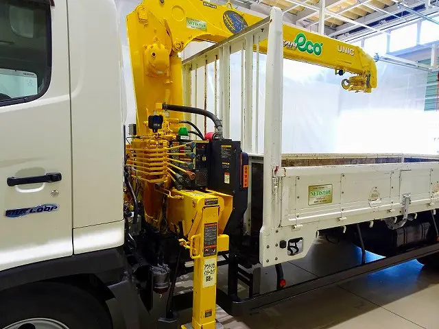 ユニック4段　2.9t吊り　URU374N　ラジコン/フックイン付　差し違いアウトリガー　未格納警報装置　エコポンプ付　※令和 7年 7月クレーン年次点検済|日野 レンジャー TKG-FC9JKAP(2WD)の写真33