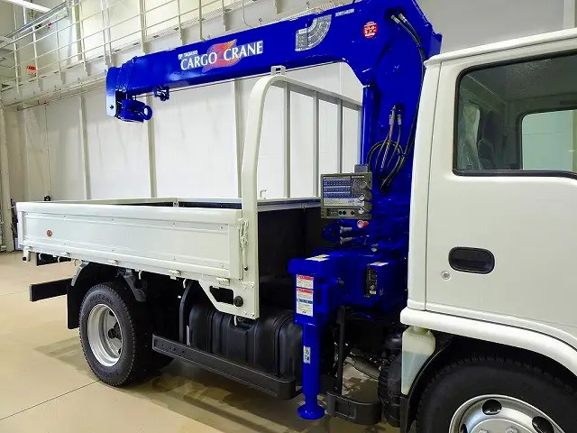 荷台内寸：275×180×38　三方開　床板アピトン張り替え　横ねた鉄チャンネル増し4本(合計11本)　リアアオリチェーン2個　タダノ4段 2.9t吊りクレーン付|いすゞ エルフ TKG-NKR85N(2WD)の写真18