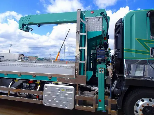 タダノ4段 2.9t吊り TM-ZX504HRENSA ラジコン/フックイン付 高さ制限/未格納警報装置 ML警報型 ※令和 7年 3月クレーン年次点検済 ボデー4つ角幌シート用格納式パイプ付|いすゞ ギガ 2PG-CYY77C(6x4)の写真33