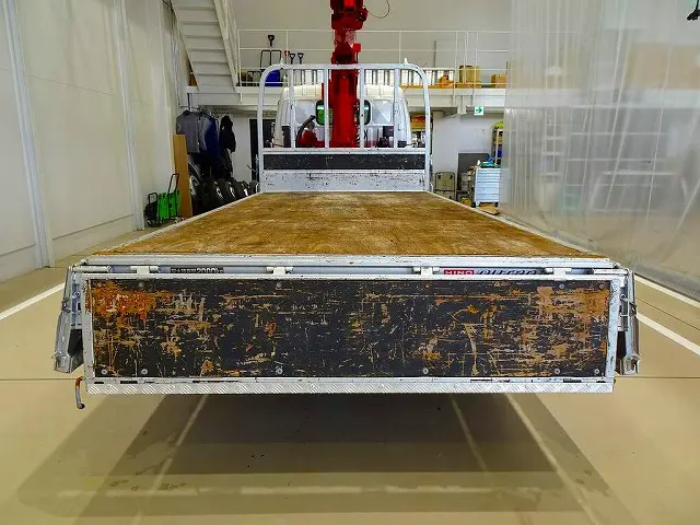 荷台内寸:368×179×38 三方開 左右セイコーラック アオリ三方上部アルミ縞鋼板 リアアオリチェーン2個 ユニック3段 2.6t吊りクレーン付|日野 デュトロ TKG-XZU695M(4WD)の写真27