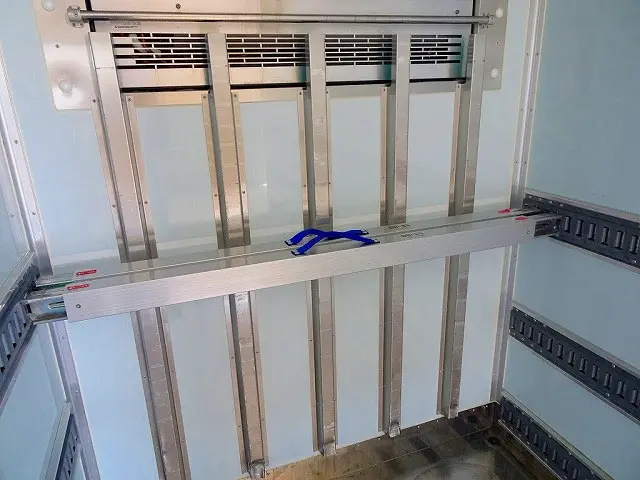 ラッシングレール3段(15cm/62cm/112cm)/バー2本 冷凍機 三菱/TDJS35A-L2 ±30度設定 -10度確認 スタンバイ付(コード付) H30年製|日野 デュトロ TKG-XZU655M(2WD)の写真27