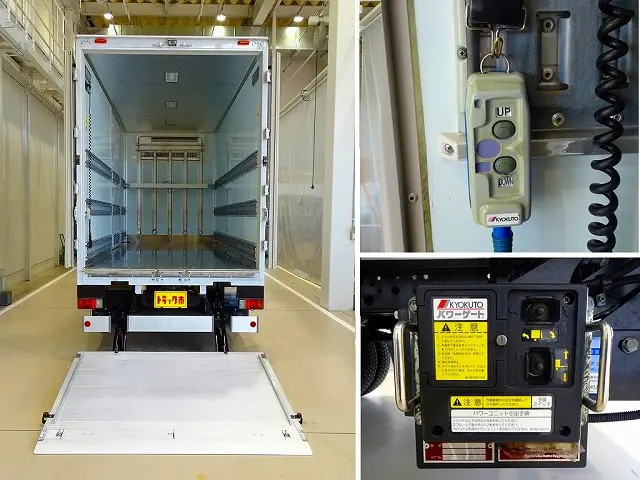 マルチゲート 1,000㎏ 極東/G21001D-B3MRA2 リモコン付 カートストッパー/サイドガード付 長:155cm 幅:179cm 有効幅:165cm 左シャシリア/荷室内PGスイッチコード|日野 デュトロ TKG-XZU655M(2WD)の写真33