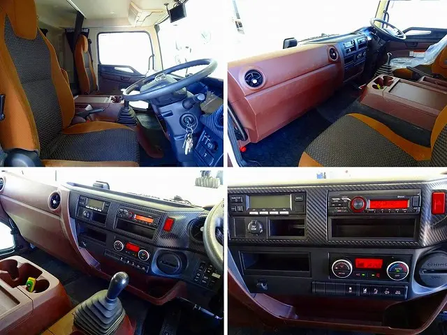 オートAC　PS　PW　SRS　ABS　集中ドアロック　左電格ミラー　エアサスシート/肘掛け　AM/FMラジオ　バックモニター　アドブルー　ターボ　排気ブレーキ　フロア6MT　ETC2.0　ドラレコ|日野 レンジャー 2KG-FD2ABG(2WD)の写真8