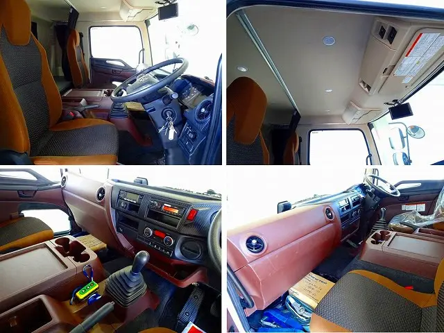 2人乗り　ワイドベッド付　クルーズコントロール　坂道発進補助装置　車線逸脱警報装置　衝突被害軽減ブレーキ　フォグランプ　トラクションコントロール　室内LED灯/カーテン|日野 レンジャー 2KG-FD2ABG(2WD)の写真8