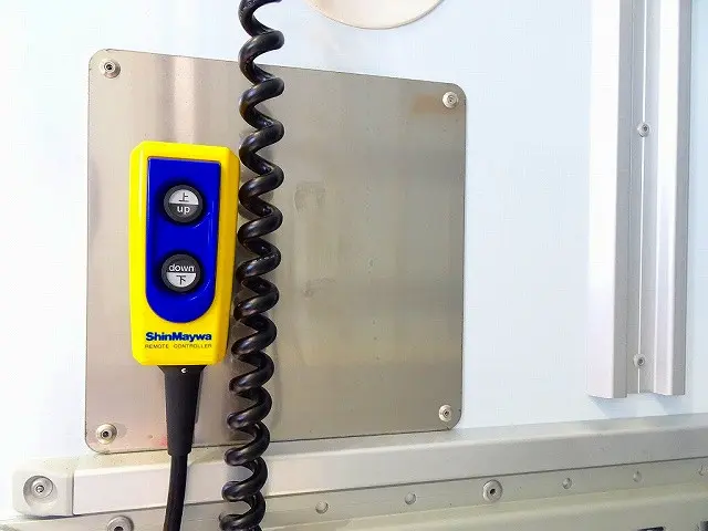 格納ゲート　1,000kg　新明和/RAK10-6495D　PGカートストッパー/サイドガード付　長：156cm　幅：230cm　左シャシリア/荷室内PGスイッチコード|日野 レンジャー 2KG-FD2ABG(2WD)の写真38