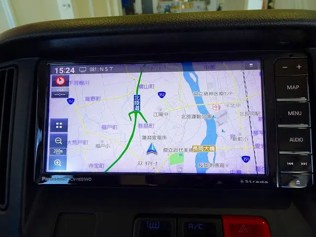 社外メモリーナビ/フルセグTV/DVD(CN-HE01WD)|トヨタ タウンエースバン 5BF-S413M(4WD)の写真11