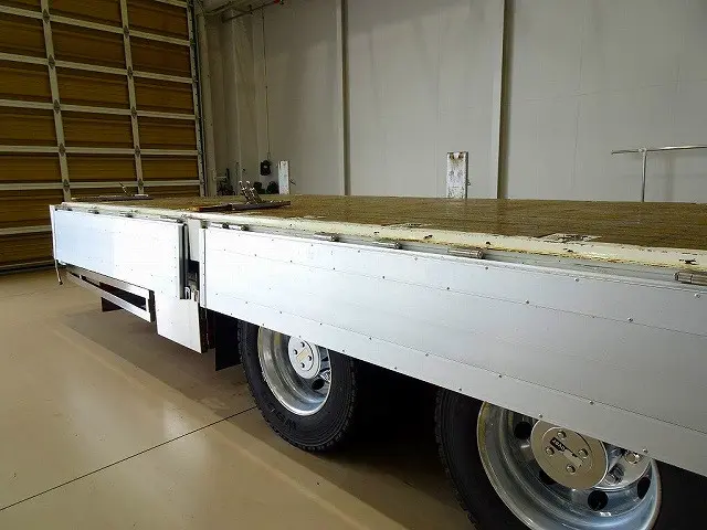 荷台内寸:955×240×38 山田車体工業 七方開 アルミアオリ 支柱脱着可 ステンレスヒンジ 床フック15対 落とし込みフック9対 前立てアルミ縞鋼板張り/LED作業灯2個|日野 プロフィア 2DG-FW1EHJ(8x4)の写真26