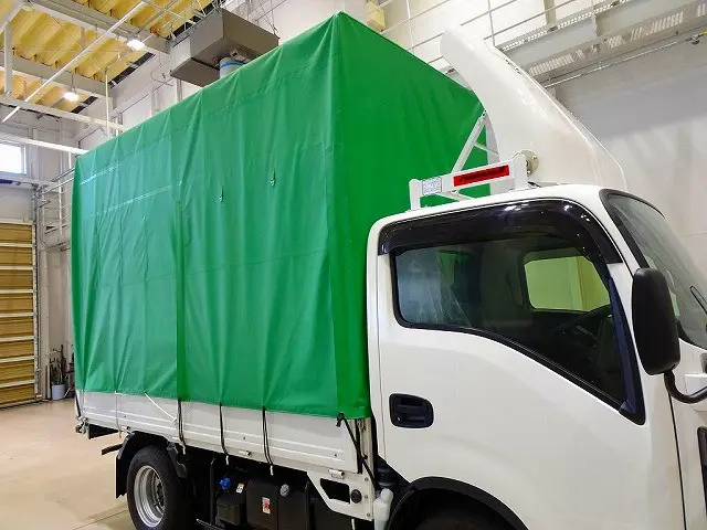 荷台内寸：311×162×229　リアカーテン式　左右サイドファスナー付　幌枠脱着不可|いすゞ エルフ 2RG-NJR88AF(2WD)の写真29