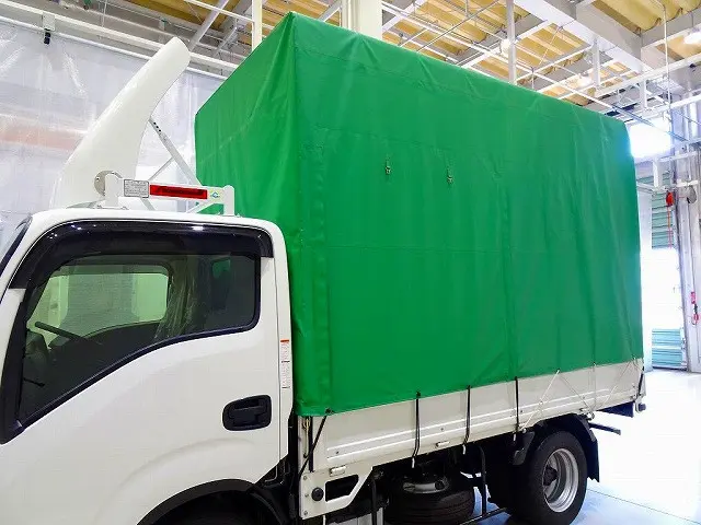 荷台内寸：311×162×229　リアカーテン式　左右サイドファスナー付　幌枠脱着不可|いすゞ エルフ 2RG-NJR88AF(2WD)の写真30