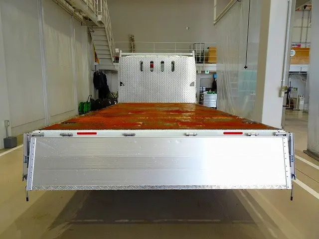 荷台内寸:435×208×40 三方開 アルミアオリ アオリ上部アルミ縞鋼板プロテクター 床鉄板張り 埋め込みフック5対 鳥居アルミ縞鋼板張り|三菱 キャンター 2PG-FEBS0(2WD)の写真30