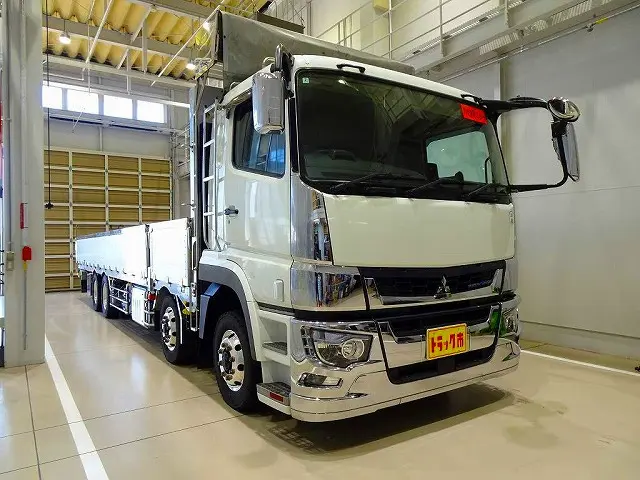 お問合せ管理No.A496　R3 スーパーグレート 13.7t 4軸 アルミブロック 平ボディ リアエアサス 394ps|三菱 スーパーグレート 2KG-FS74HZ(8x4)の写真2