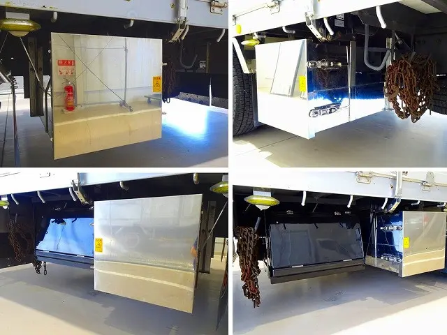 右シャシ中央ステンレス製工具BOX　右シャシリアFRP製工具BOX　リアステンレス製リン木入れ　左右リアタイヤチェーンフック|三菱 スーパーグレート 2KG-FS74HZ(8x4)の写真47