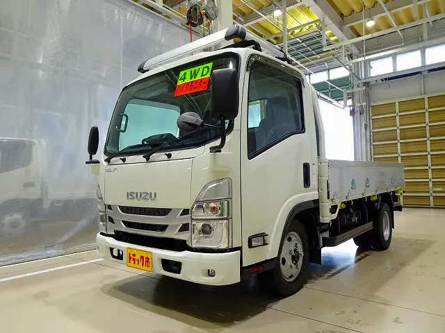 お問合せ管理No.A529 R6 エルフ 2t 4WD(切替式) FFL 標準セミロング アルミブロック 平ボデー|いすゞ エルフ 2RG-NMS88AR(4WD)の写真1