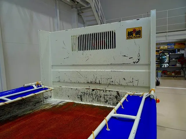 荷台内寸:305×159×28 新明和/DR2-0110SY 三方開 手動コボレーン付(33cm)|日野 デュトロ 2KG-XZC600T(2WD)の写真24